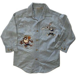 Acme Bugs Bunny and Tasmanian Devil - Basketball Theme - Boys Small - Vintage